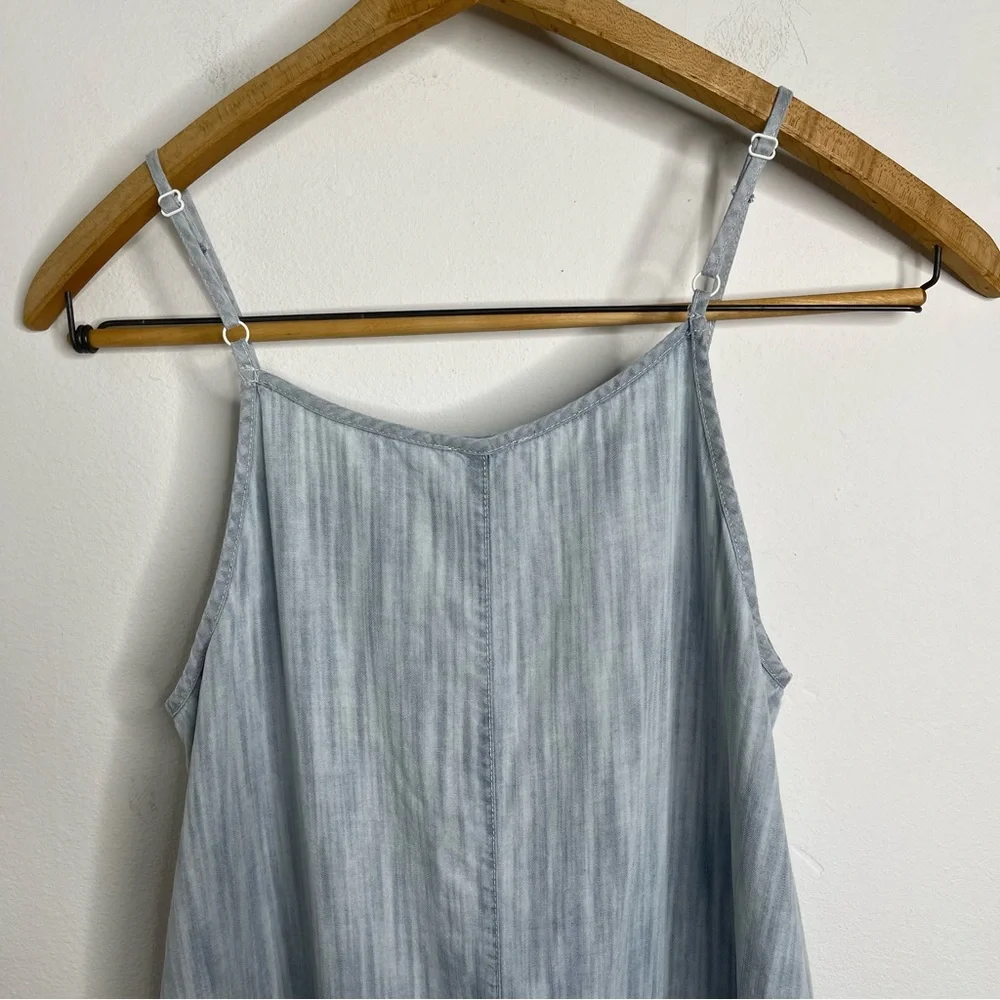 C&C California Surf Wash Chambray Romper Size S
